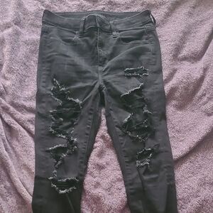 American Eagle Outfitters Black Shorts Size 8 Short